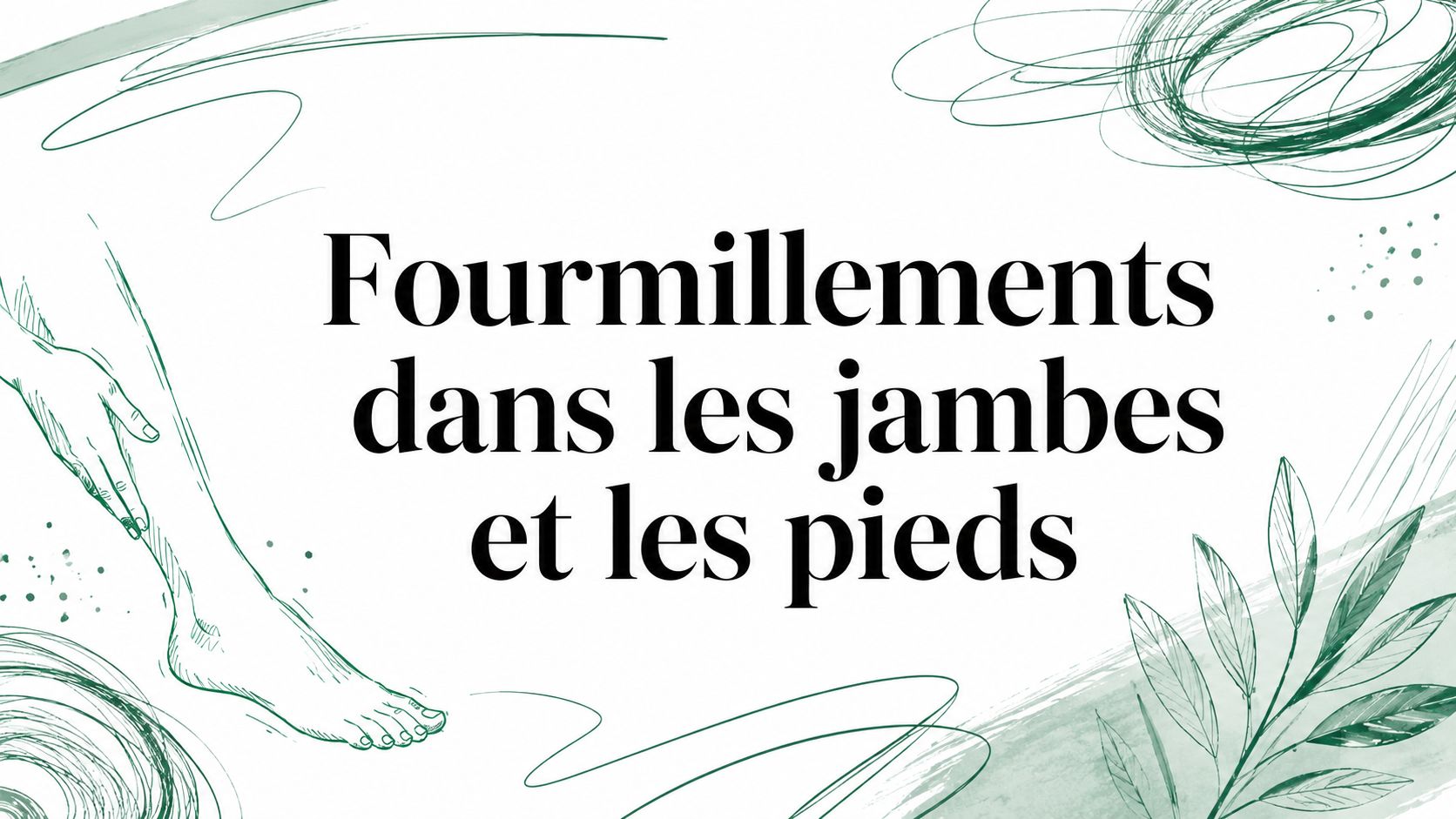 fourmillements dans les jambes et les pieds