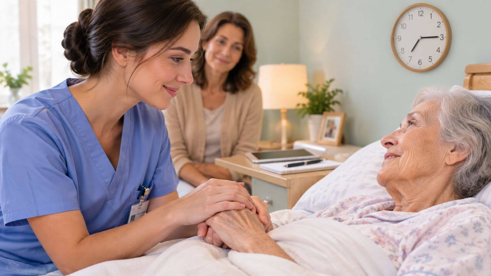 Illustration: Nursing assistants in palliative care