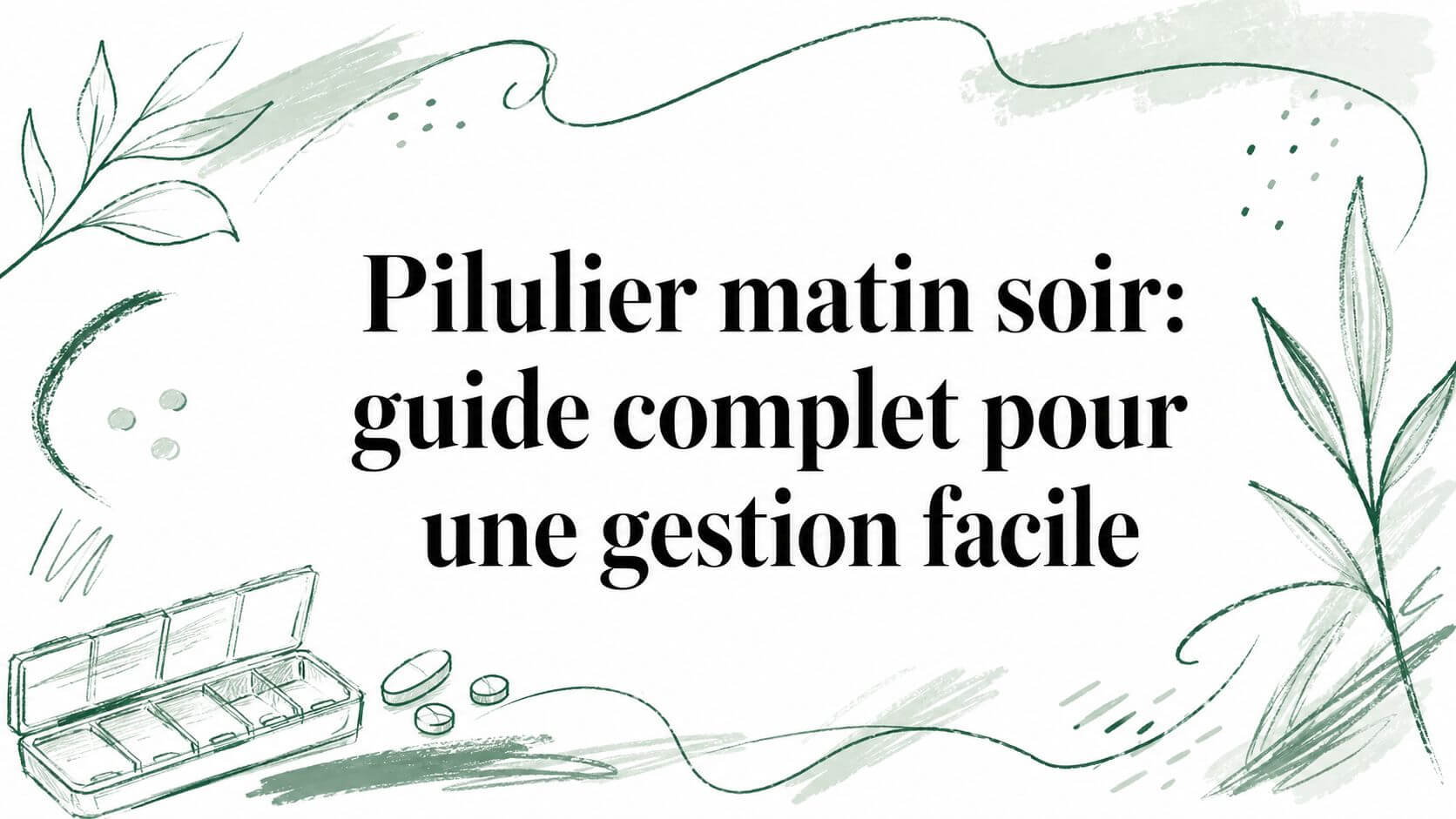Illustration: Morning and evening pill organisers: a complete guide