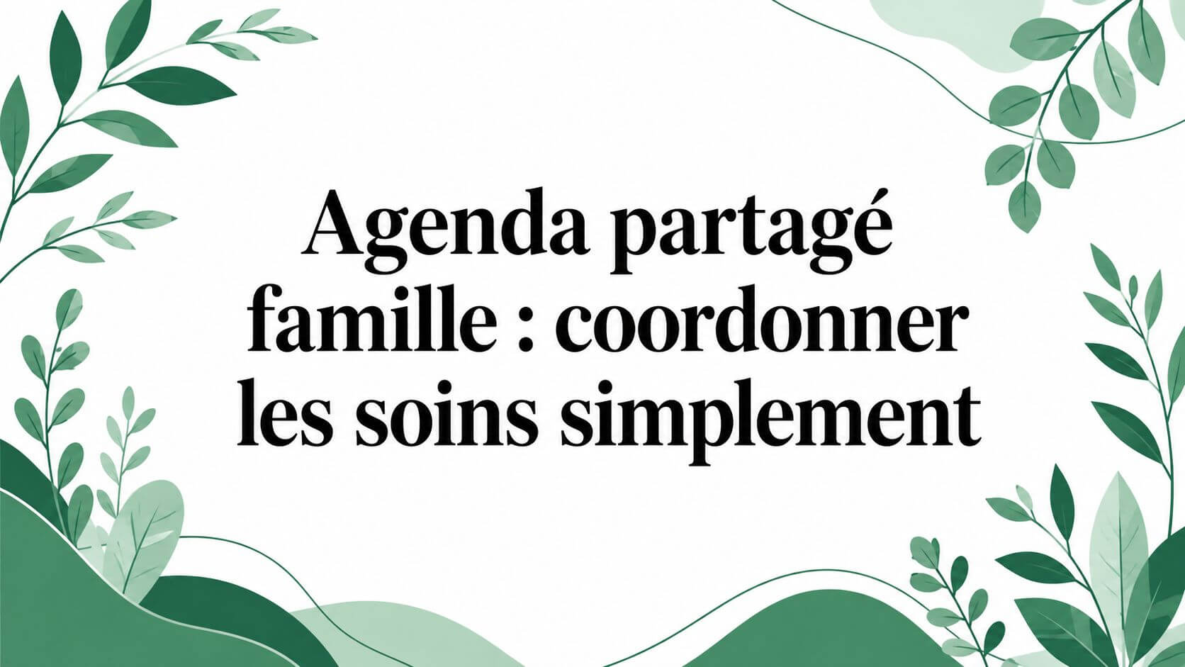 Illustration: Shared family calendar: organising care