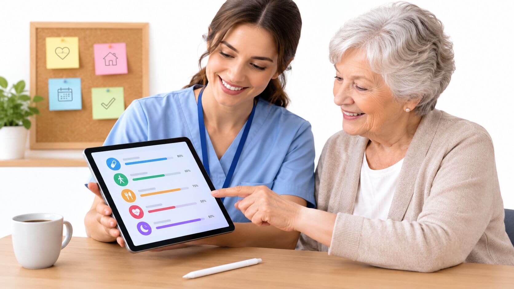 Illustration: 10 shared task apps for coordinating care