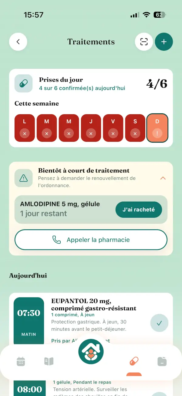 First use: medication tracking